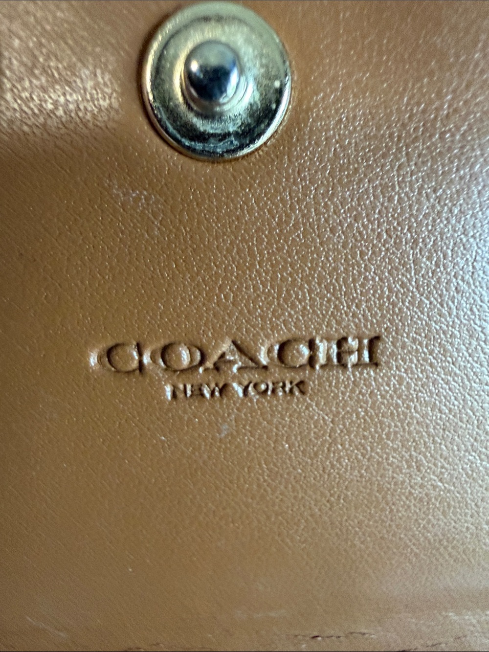 Coach Signature Canvas and Leather Compact Card Holder - Picture 6 of 8